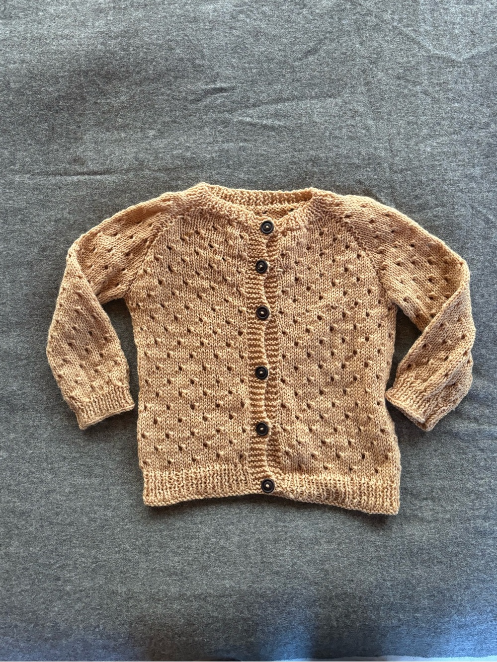 Vintage Hand Knit Girls Sweater